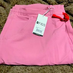 Figs Chalk Pink Yola Skinny Pants (L)